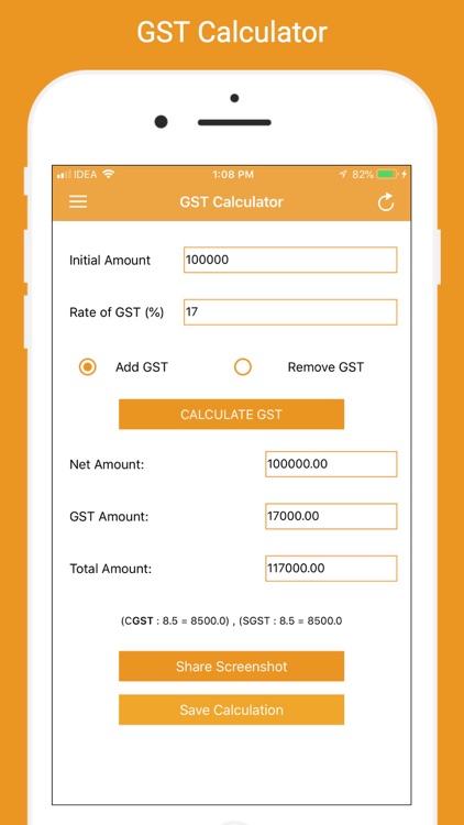 GST Calculator - Tax Planner