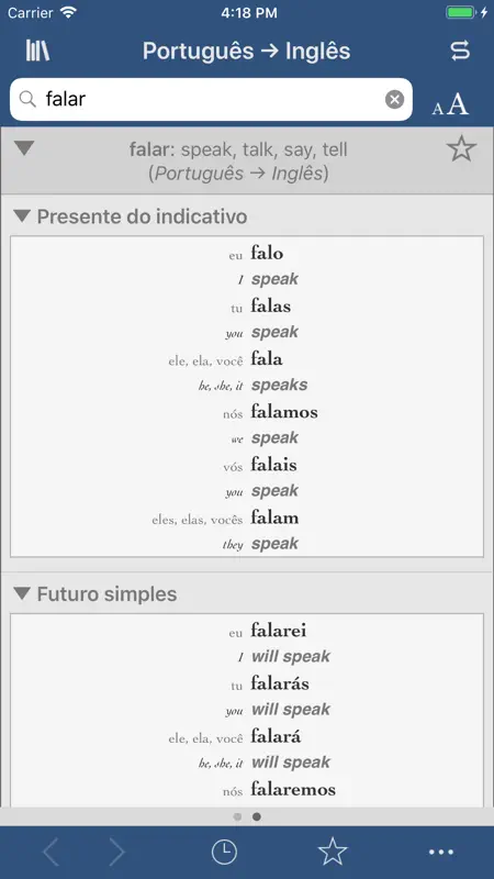 Collins Português-Inglês screenshot 2 of 3
