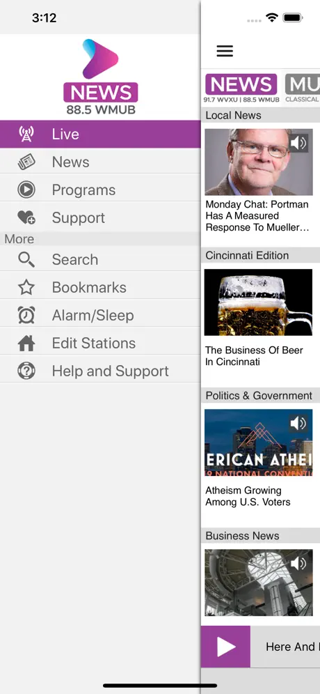 WMUB Public Radio App