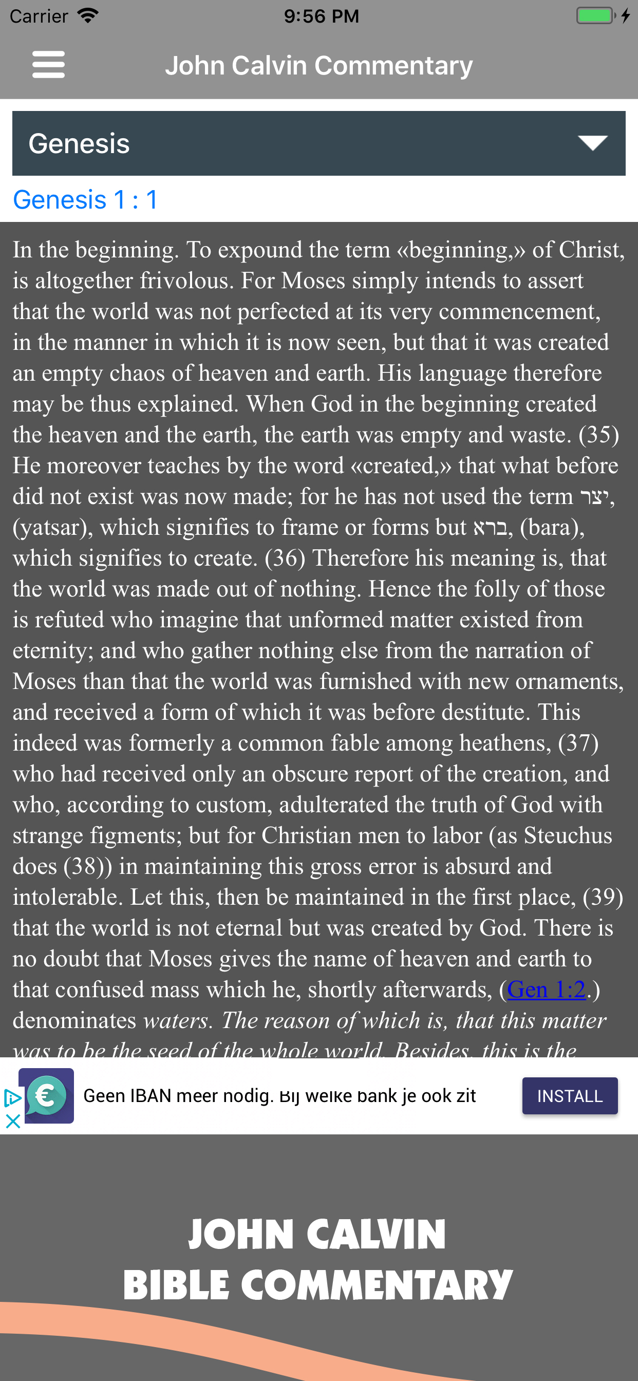 John Calvin Commentary Offline