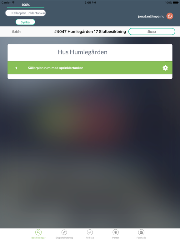 iSpect iPad screenshot