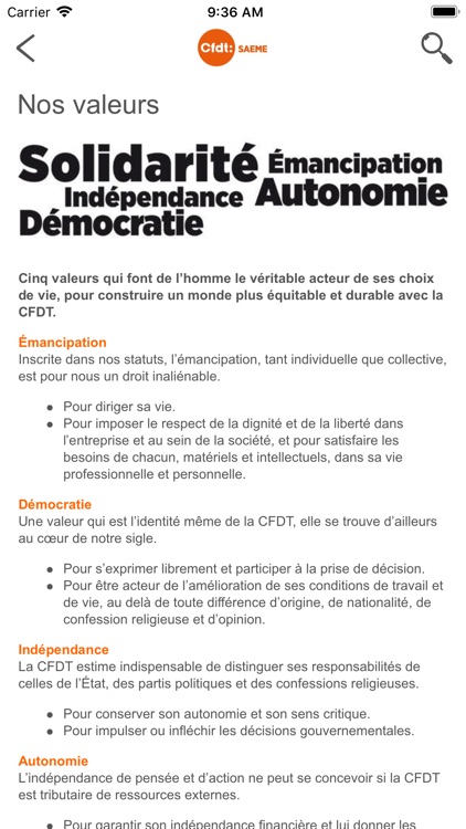 CFDT SAEME screenshot-4