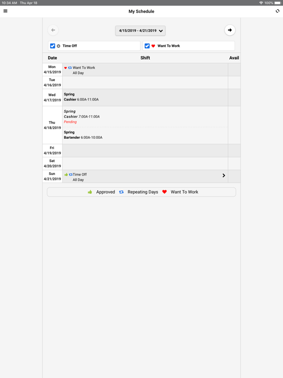 App screenshot