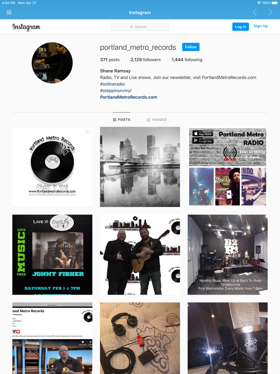 Portland Metro Records iPad screenshot 6 - Music app