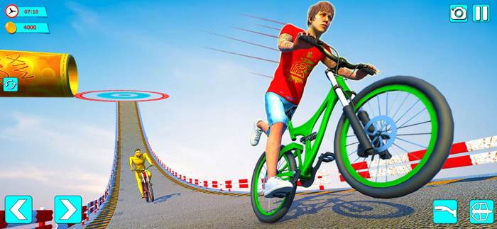 BMX Cycle Race - Bicycle Stunt