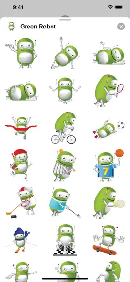 Game screenshot Green Robot Stickers apk