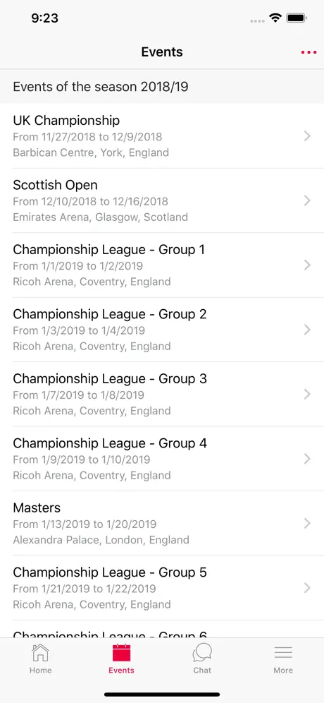 Snooker Stats