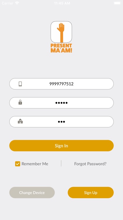 Present Ma'am parent App