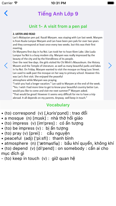 Screenshot #3 pour Tieng Anh Lop 9 - English 9