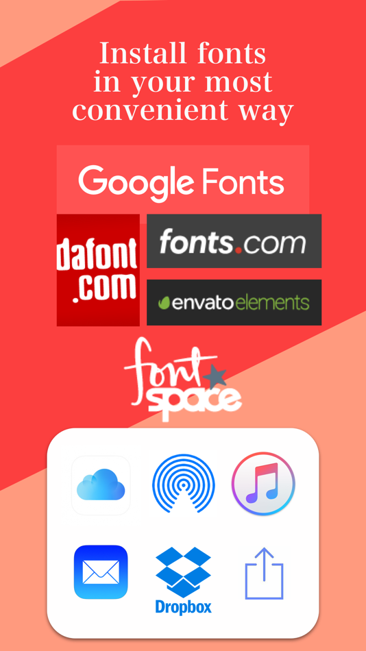 #1. Fonty - install any font (iOS) By: 青玲 朱