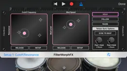 filtermorph auv3 audio plugin iphone screenshot 4