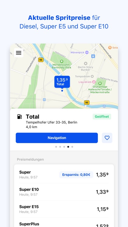TankenApp mit Benzinpreistrend