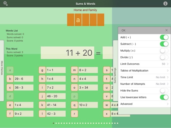 Screenshot #4 pour Sums and Words