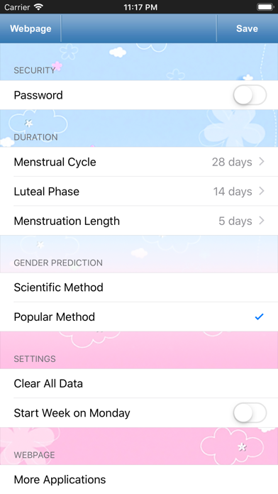 Fertility & Period Tracker Screenshot