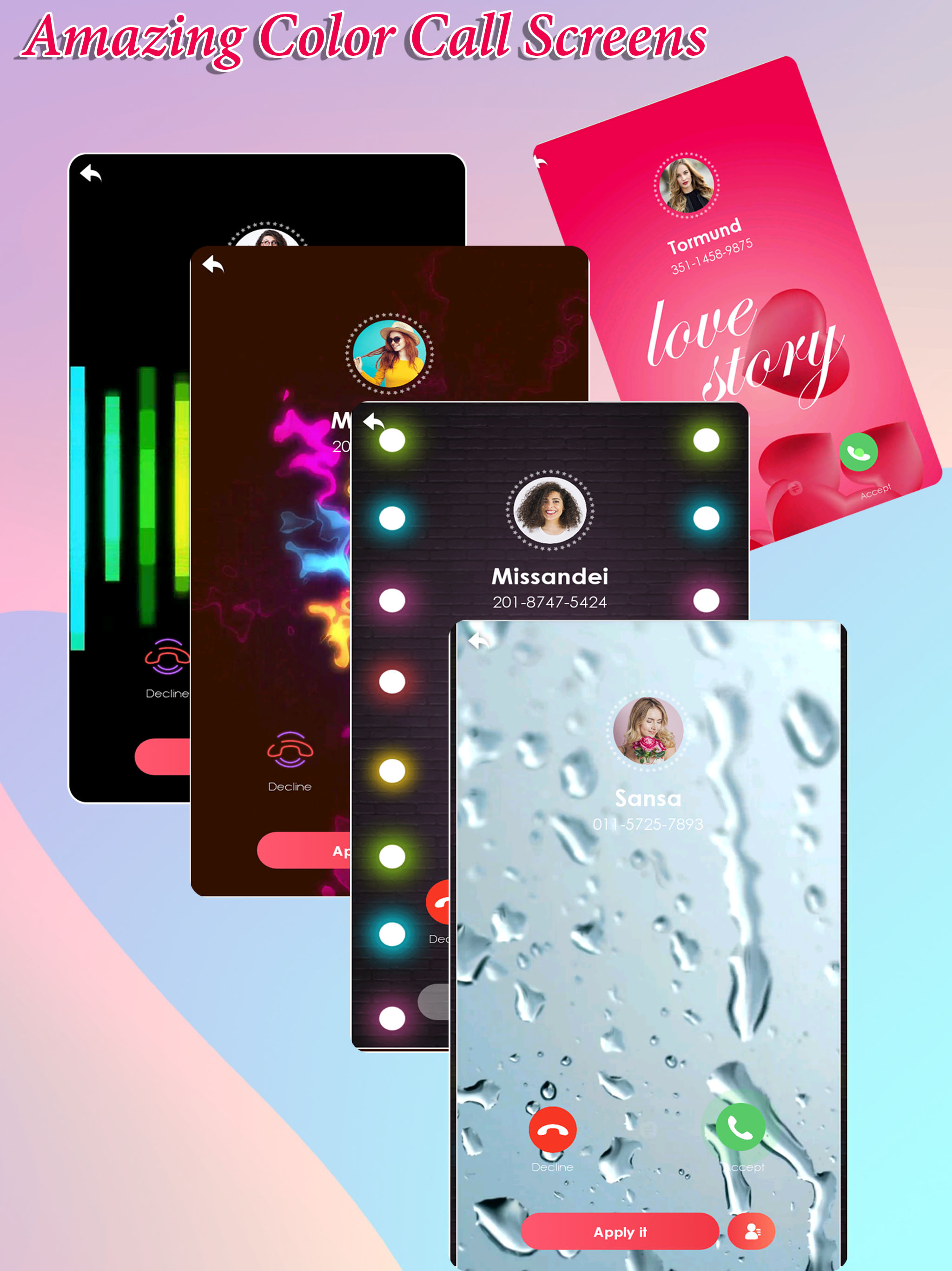 Colorful Call Flash Themes screenshot 12