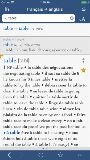 Capture d'écran de Le Robert & Collins Compact sur iPhone 1