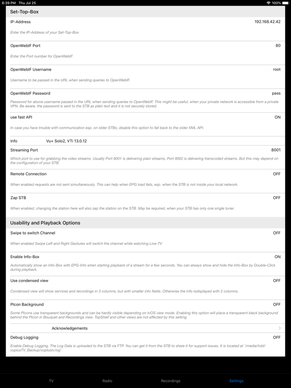 vuplusTV iPad screenshot 1 - Entertainment app