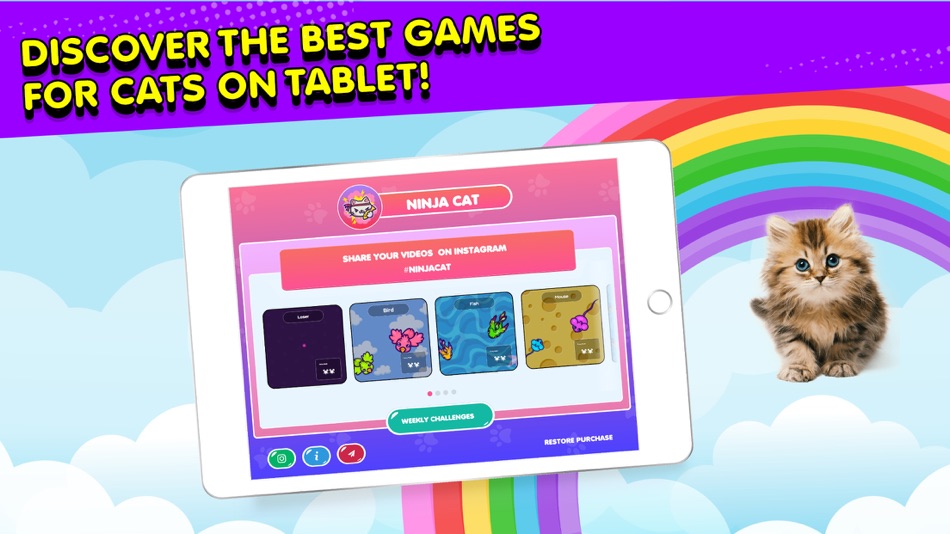 #2. Ninja Cat: Game for Cats (iOS) 来自: Team Penguin