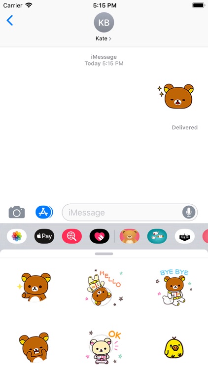 Cute Brown Bear Stickers