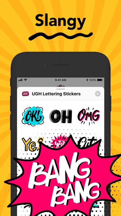 UGH Lettering Stickers