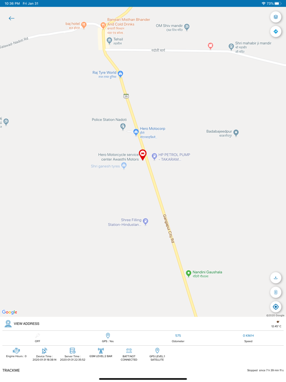Zasco GPS iPad screenshot