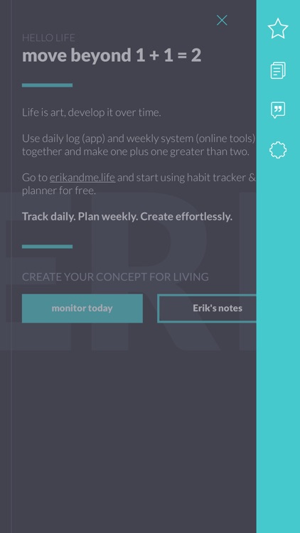 Daily log - track daily