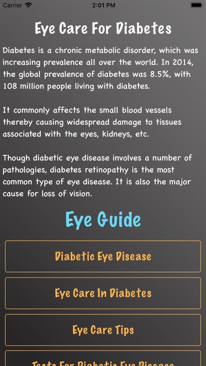 Eye Care For Diabetes