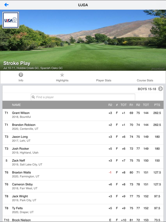 Screenshot #5 pour Utah Junior Golf Association