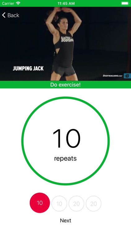 Everyday jumping jack exercise