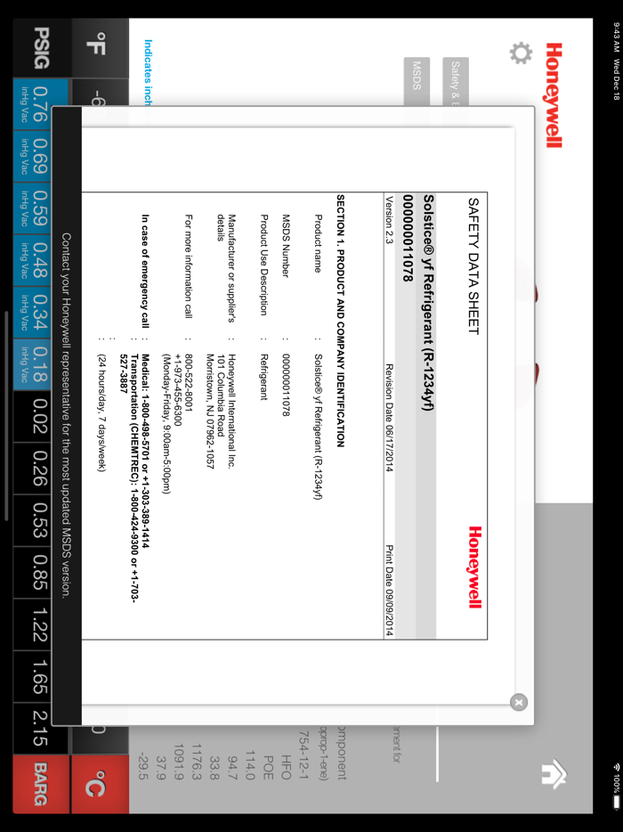 PT Chart Refrigerants EU