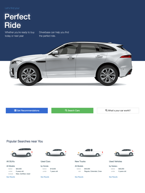 Driverbase iPad screenshot 2 - Shopping app