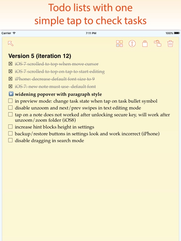 In Folders – Notes and Photos iPad screenshot 4 - Productivity app