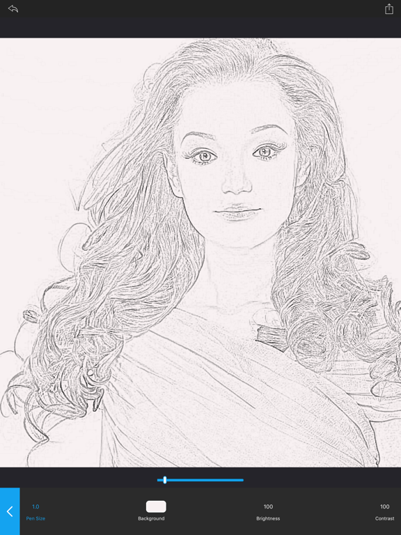 Photo Sketch & Pencil Sketcher iPad screenshot