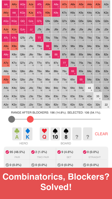 Preflop+ Poker GTO Nash Charts screenshot 3