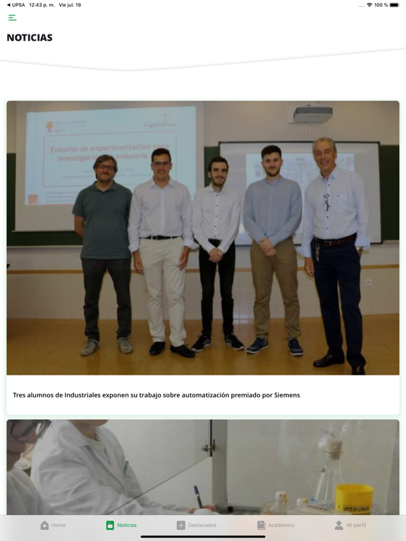 Unileon App iPad screenshot 4 - Education app