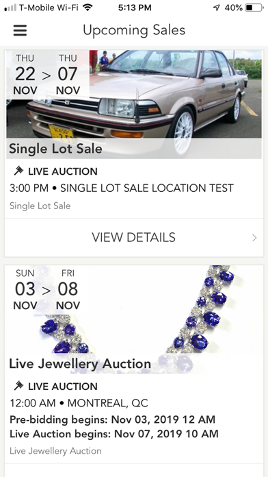 Empire Auctions Screenshot