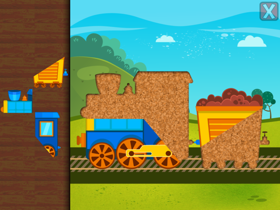 Kids Train Puzzle for Toddlers iPad app afbeelding 3