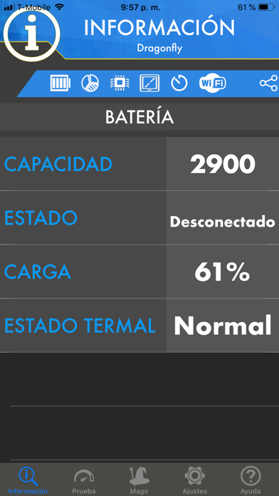 Ampere: información de bateria screenshot 1