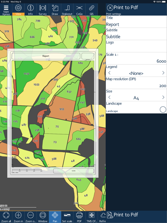 topoXpress iPad screenshot 7 - Navigation app