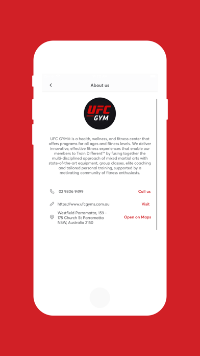 UFC Gym Australia Screenshot