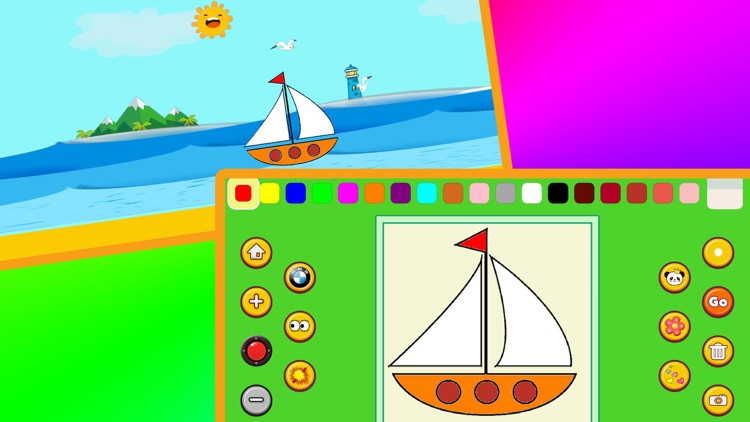 Panda Cars Coloring App