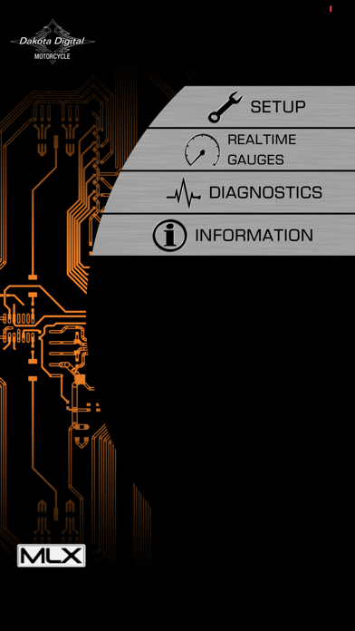 Dakota Digital Motorcycle Screenshot