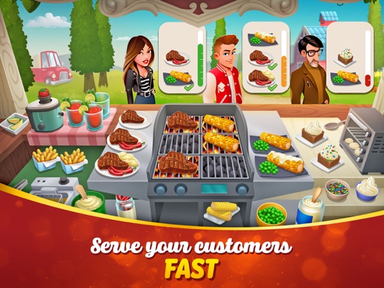 Tasty Town - The Cooking Game iPad app afbeelding 1
