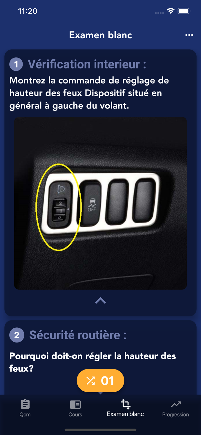 Questions Examen Permis B