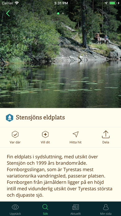 Stockholms läns Naturkarta Screenshot