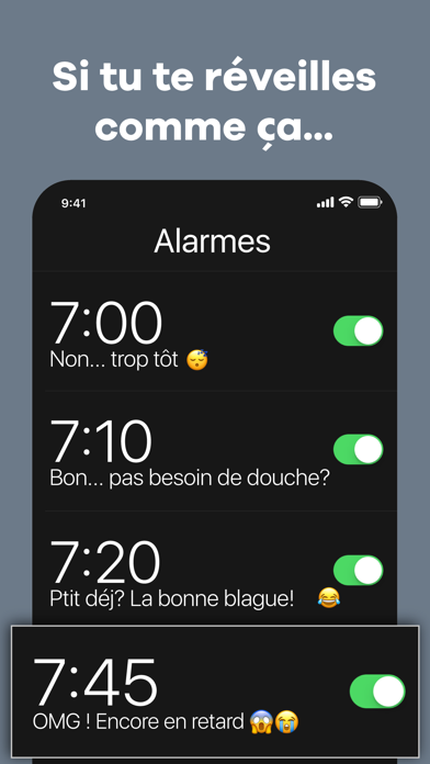 Screenshot #1 pour Kiwake Alarm Clock