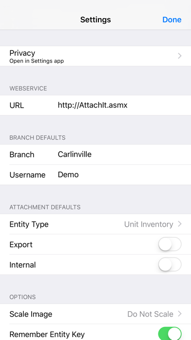 App screenshot