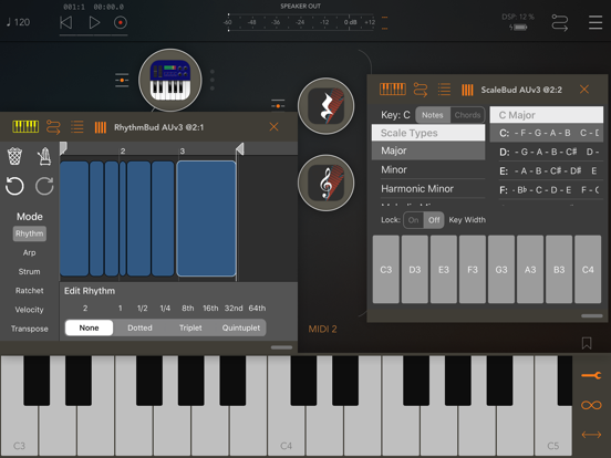 RhythmBud - AUv3 MIDI FX iPad app afbeelding 1