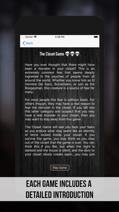 Games to Terrify Screenshot