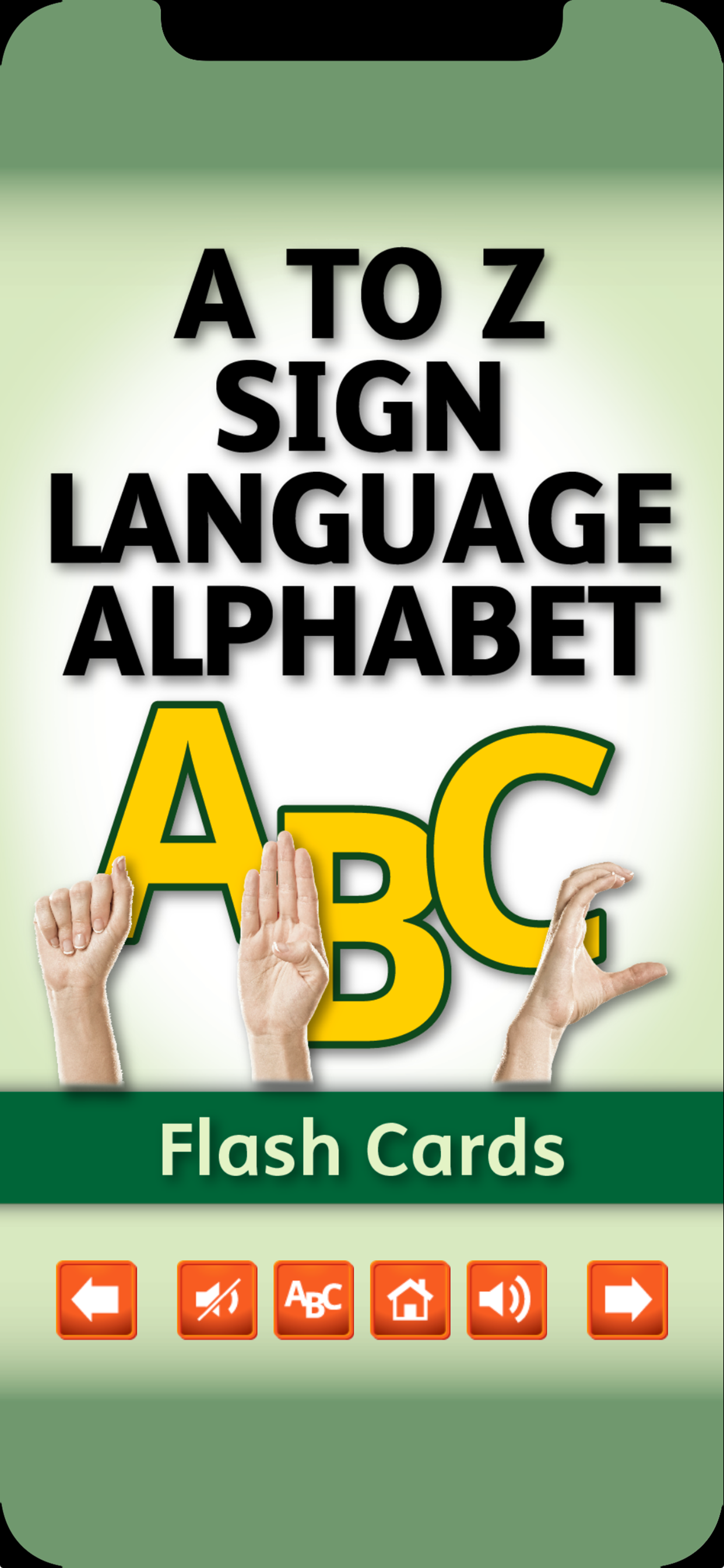 Sign Alphabet Flash Cards screenshot 2